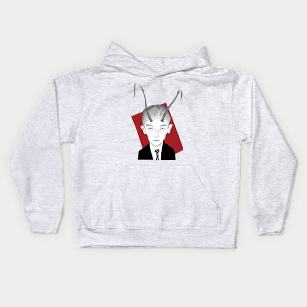 Franz Kafka Kids Hoodie by headache606